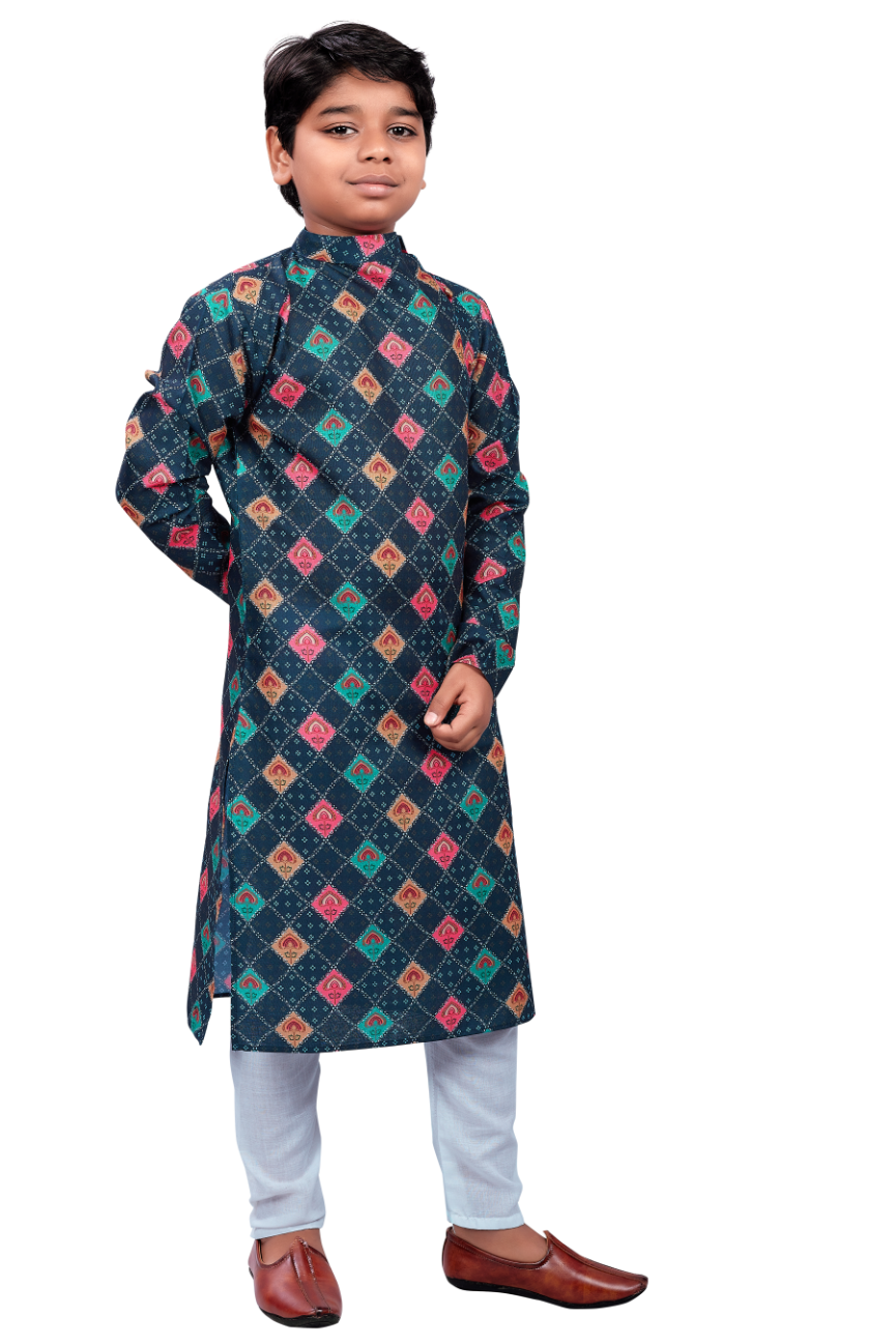 DEIANA'S Casual Designer Kurta Pyjama Set For Boys And kids (Multicolor) | Swadesiicart