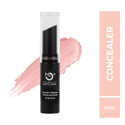 Matt Look Concealer & Anticernes SPF 20 - Rose - Swadesiicart