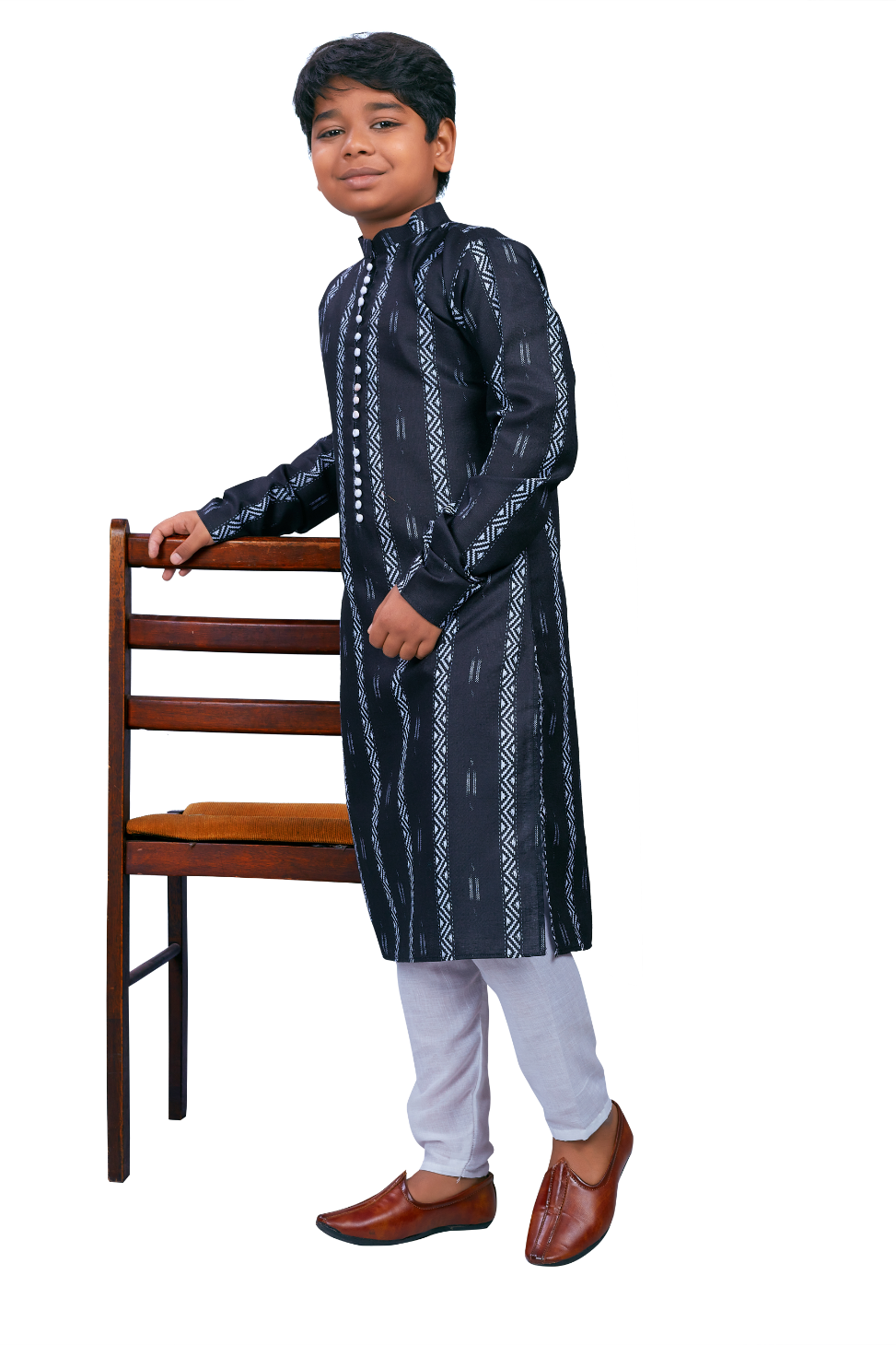 DEIANA'S Casual Designer Kurta Pyjama Set For Boys And kids (Black) | Swadesiicart