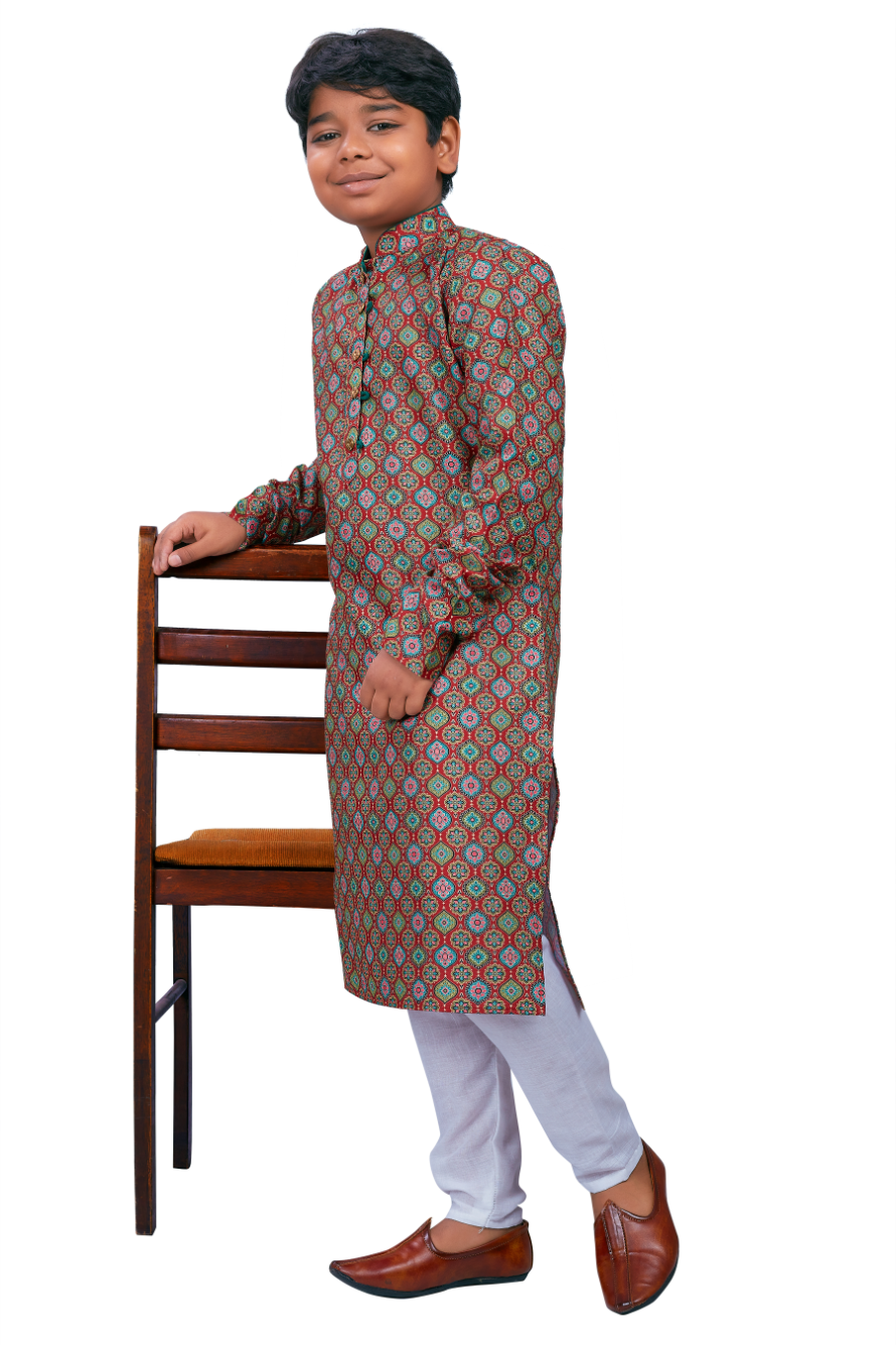 DEIANA'S Casual Designer Kurta Pyjama Set For Boys And kids (Multicolor) | Swadesiicart