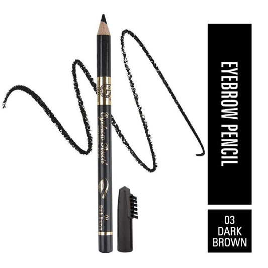 Matt Look Long Lasting Formula Professional Stylist Eyebrow Pencil - Dark Brown - Swadesiicart