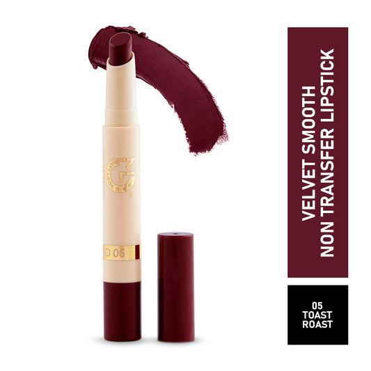 Matt Look Velvet Smooth Non Transfer Lipstick - Toast Roast