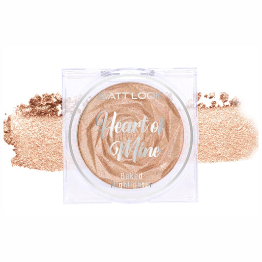 Matt Look Heart Of Mine Baked Highlighter - 03 Blossom Glow - Swadesiicart