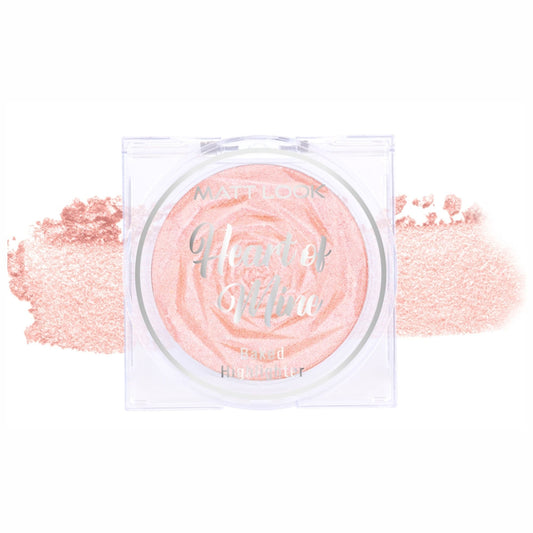 Matt Look Heart Of Mine Baked Highlighter - 06 Rosy Dew - Swadesiicart