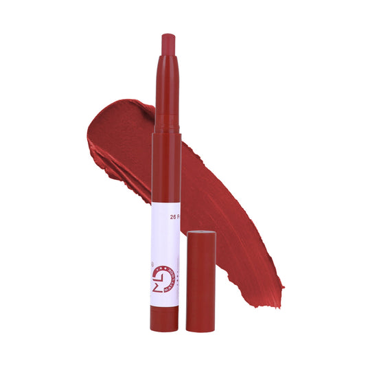 Matt Look Power Last Lip Stain Crayon Lipstick - Fresh Flower 26 - Swadesiicart