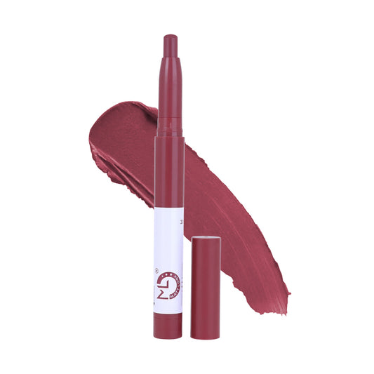 Matt Look Power Last Lip Stain Crayon Lipstick - Plush Rush 30 - Swadesiicart