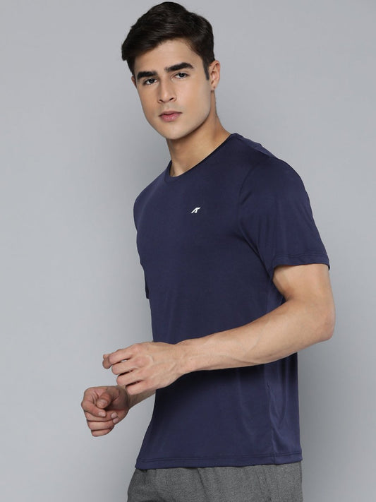 Alcis Anti Static Applique Slim Fit Running T-shirt | Swadesiicart