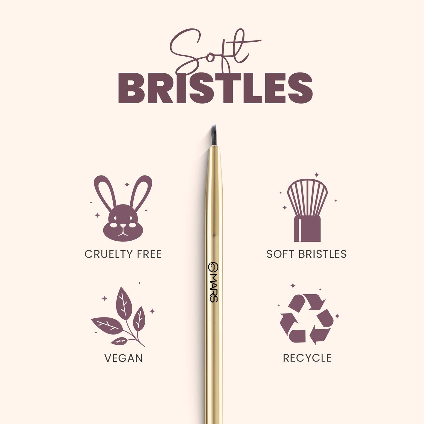 MARS Cosmetics Artist Arsenal Professional Eyeliner Brush - Swadesiicart