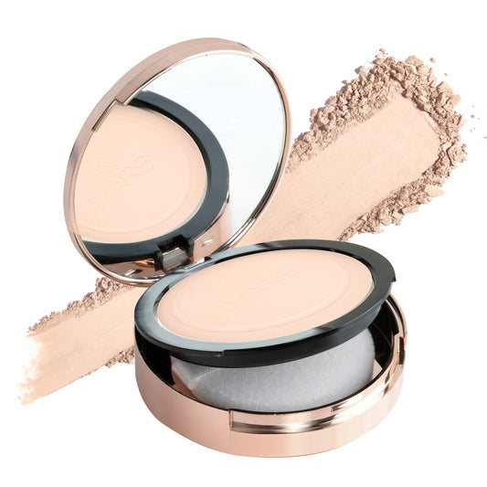 MARS Cosmetics Matte On Compact Powder with Applicator Puff - 02 Beige - Swadesiicart