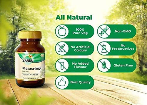 Zandu Mesasringi Pure Herbs Capsules | Swadesiicart