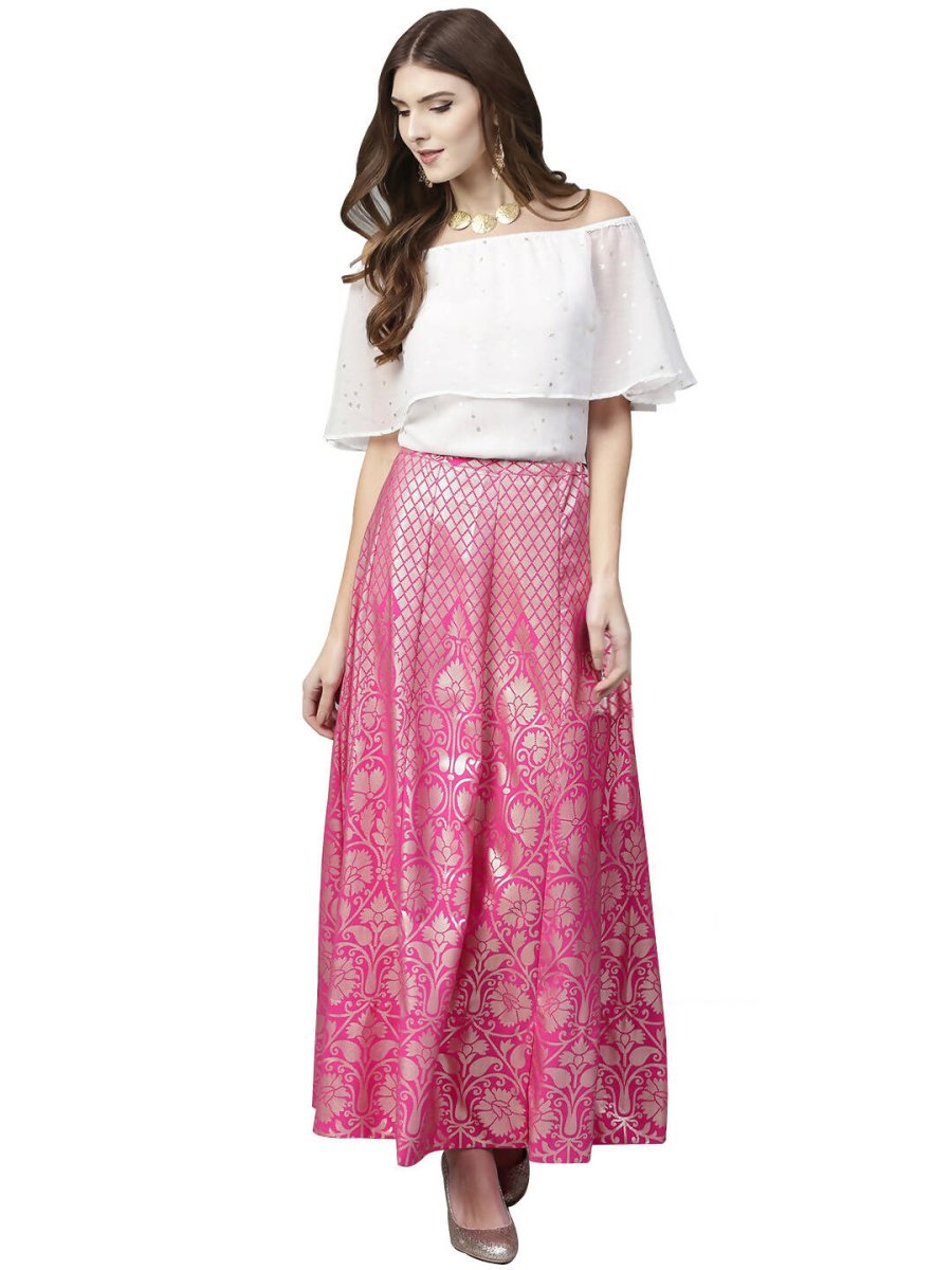 Ahalyaa Women's Traditional Wea Co-ods - White