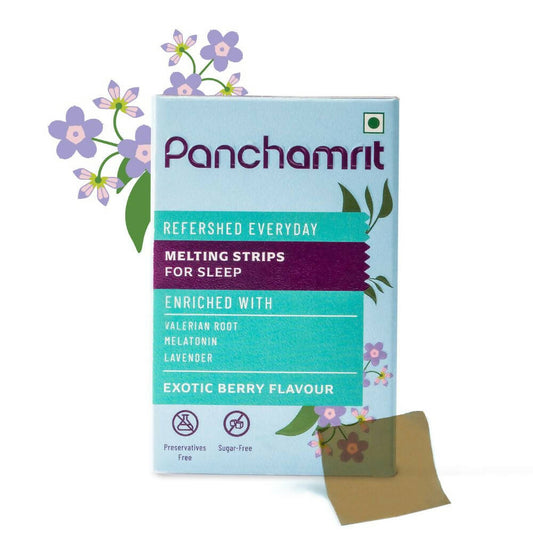 Panchamrit Melting Strips for Sleep-Exotic Berry Flavor - Panchamrit