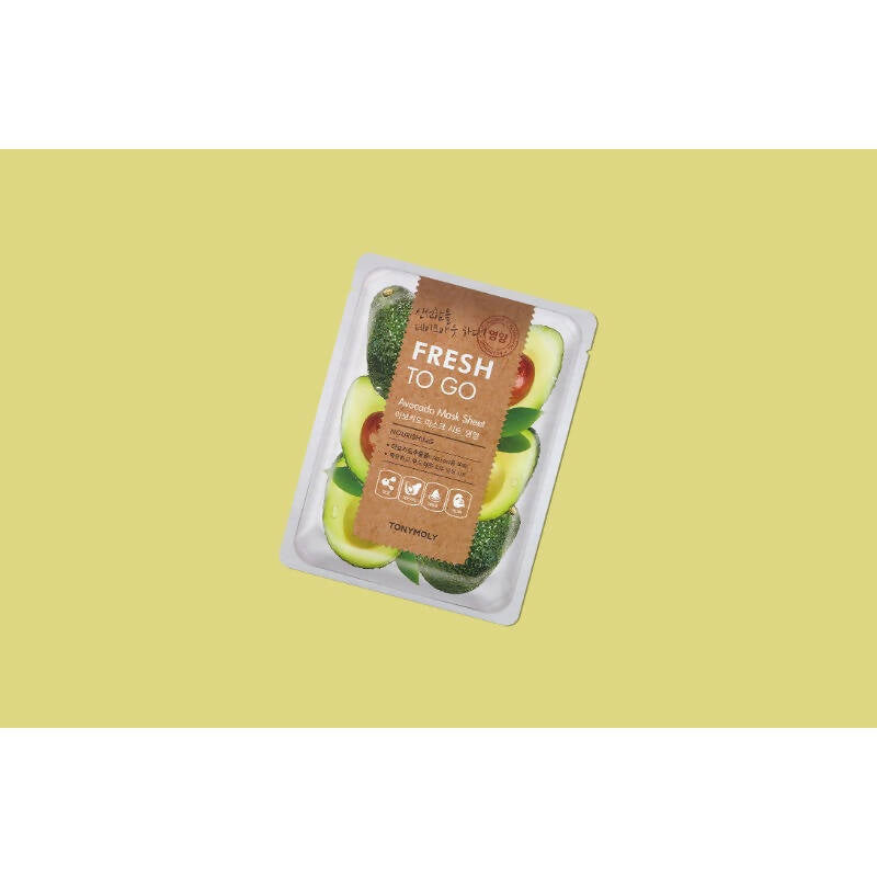 Tonymoly Fresh To Go Avocado Mask Sheet Nourishing - Korean Skincare - Swadesiicart