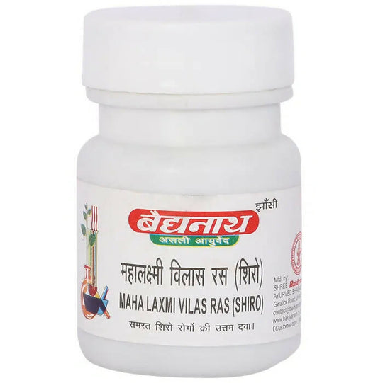 Baidyanath Jhansi Maha Lakshmi Vilas Ras (Shiro) Tablets - Ayurvedant Pvt. Ltd.