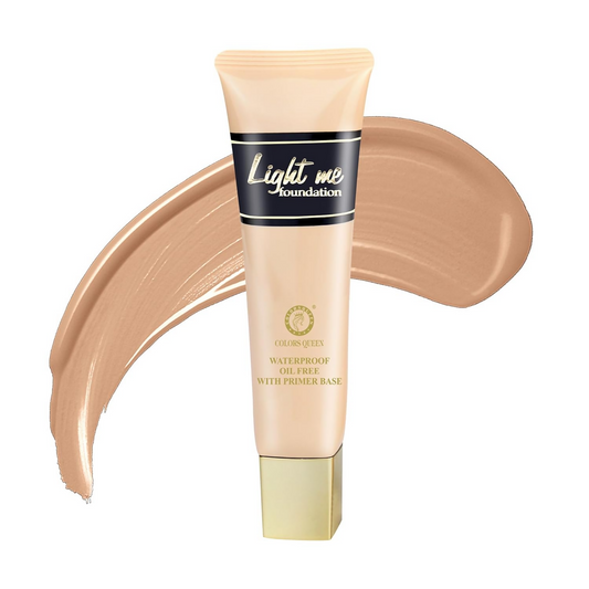 Colors Queen Light Me Foundation with Primer – Natural Almonds - Swadesiicart