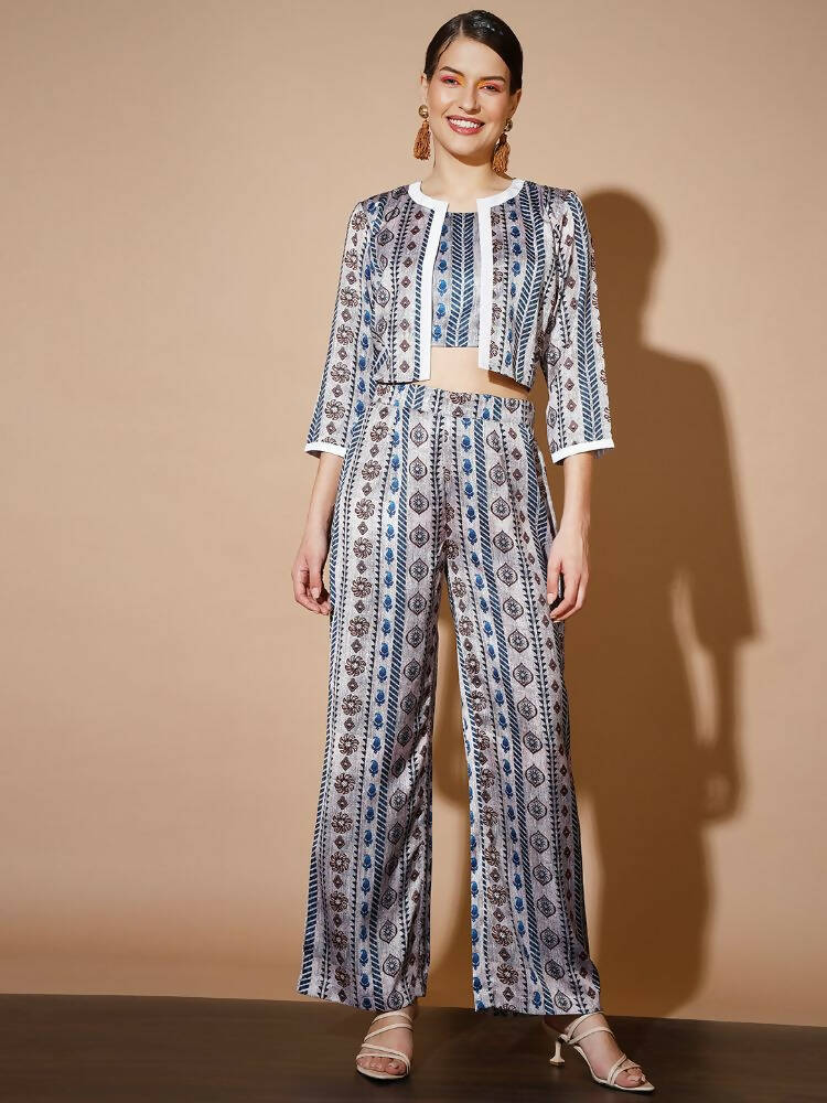 Myshka Multi Printed Co-Ords For Women - Swadesiicart