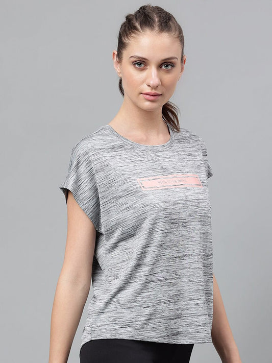 MKH Typography Printed Extended Sleeves Dri-FIT Relaxed Fit Sports T-shirt - Swadesiicart