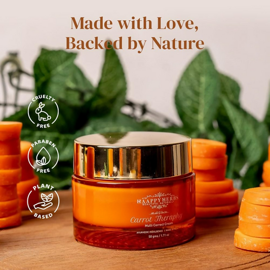 Haappyherbs Carrot Theraphy Multi-Correct Cream - Swadesiicart