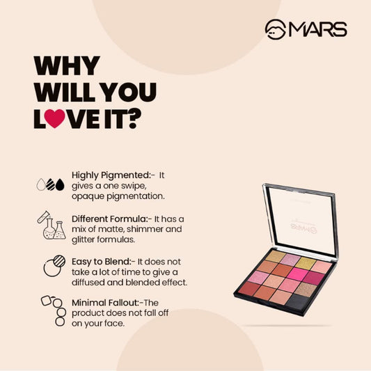 MARS Cosmetics Mesmereyes Eyeshadow Palette - 2 - Swadesiicart