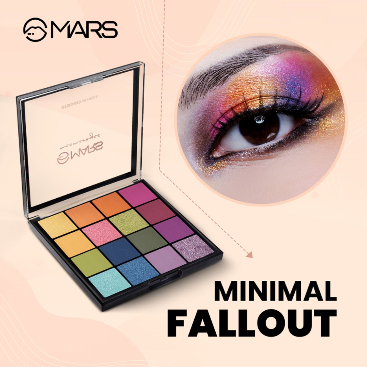 MARS Cosmetics Mesmereyes Eyeshadow Palette - 3 - Swadesiicart