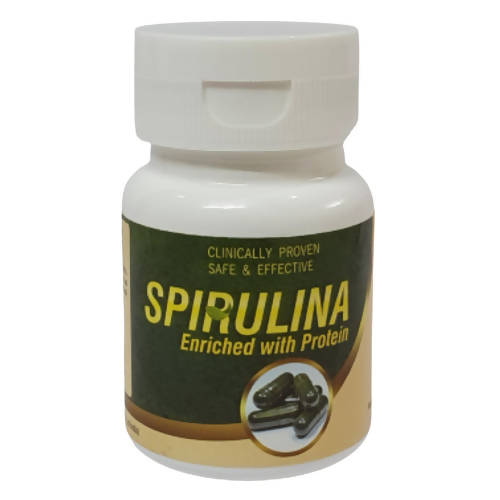 Deep Ayurveda Spirulina 500mg Veg Capsules - DEEP AYURVEDA