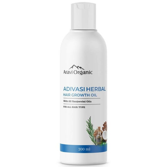 Aravi Organic Adivasi Herbal Hair Growth Oil | Swadesiicart