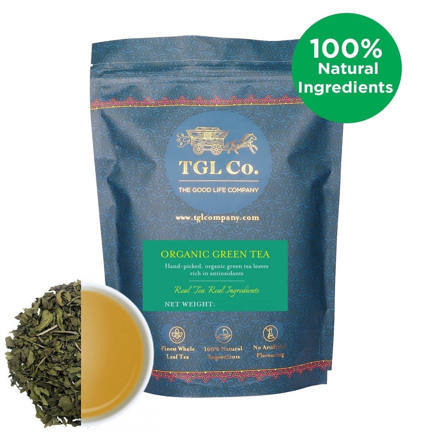 TGL Co. Organic Green Tea - Swadesiicart