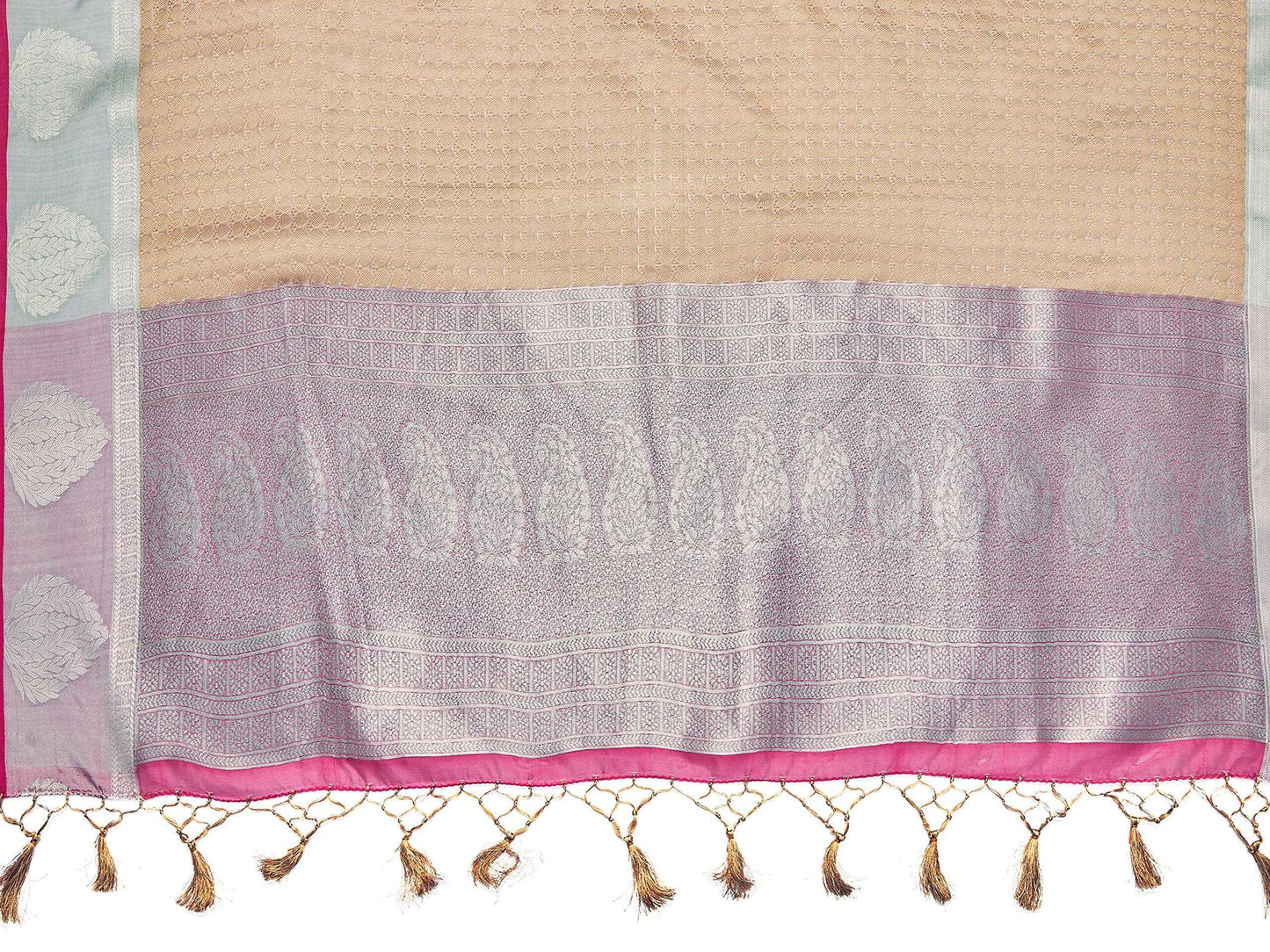 Mimosa Women's Banarasi Art Silk Brown Saree | Swadesiicart