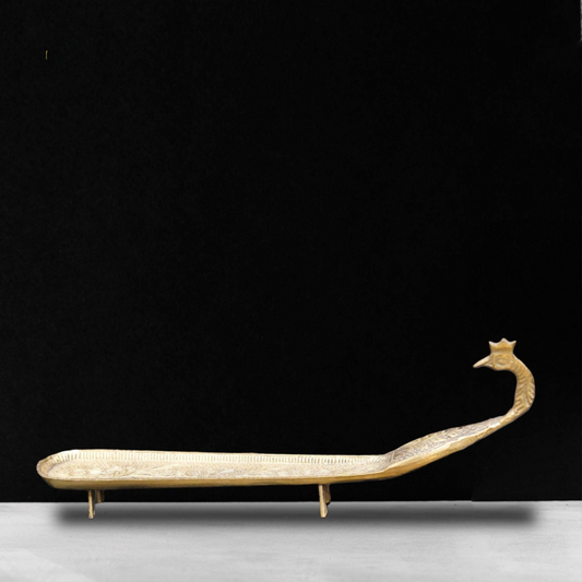 Brass Peacock Agarbatti Holder - Swadesiicart