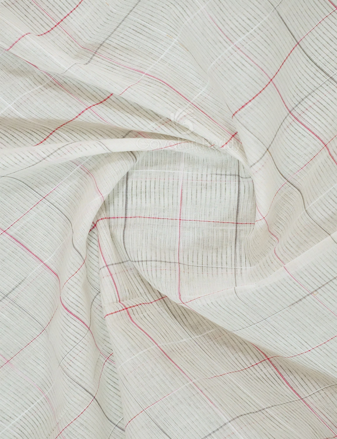 Dual Shade of Milk White And Light Brown Pure Mangalgiri Cotton By Gayathri Reddy Designer Studio | Swadesiicart