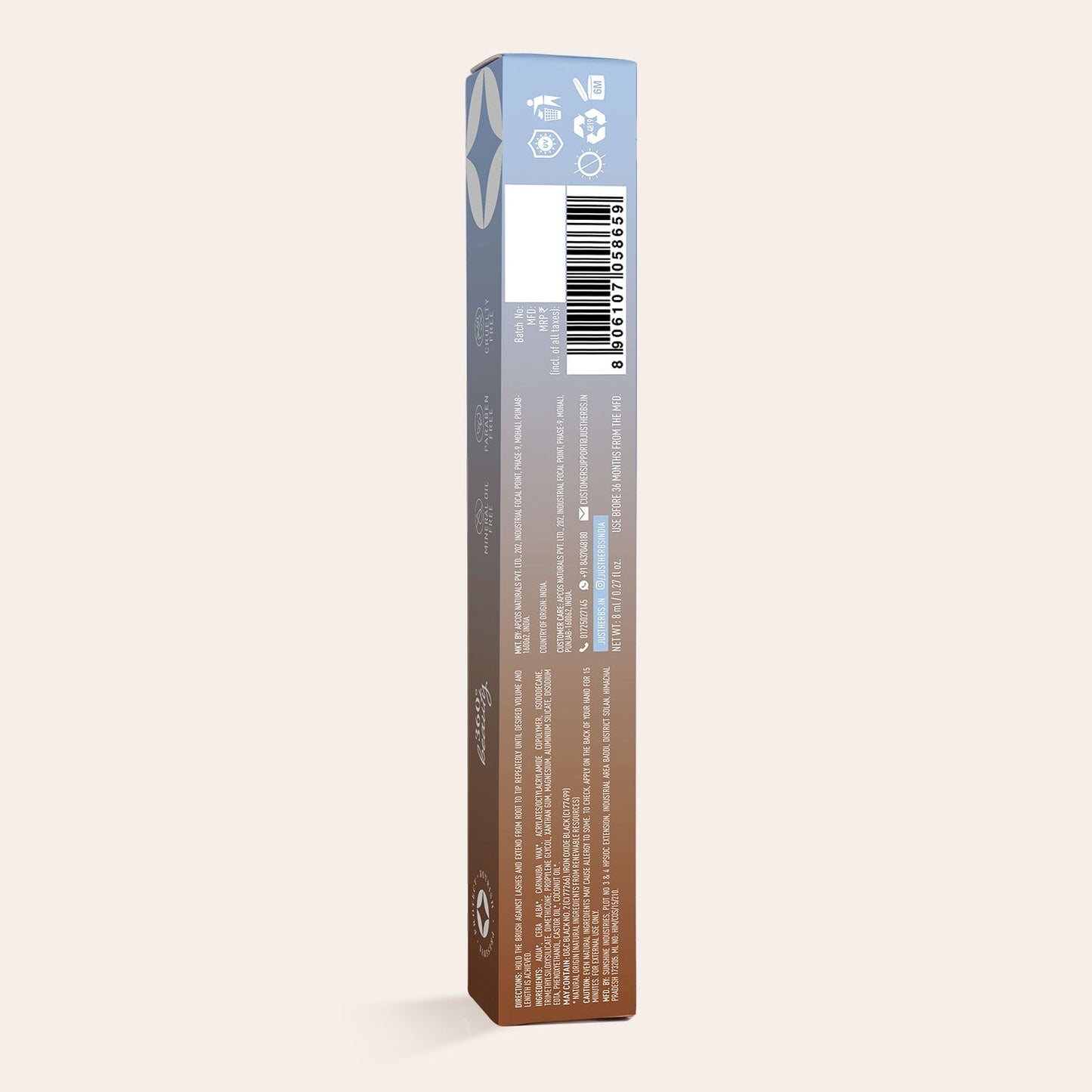 Serum-infused Volume Boost Mascara with Castor Oil and Coconut Oil : 8 ml