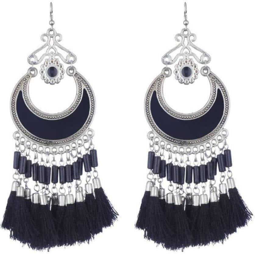 MS Fashion India Hanging Earrings With Threads | Swadesiicart