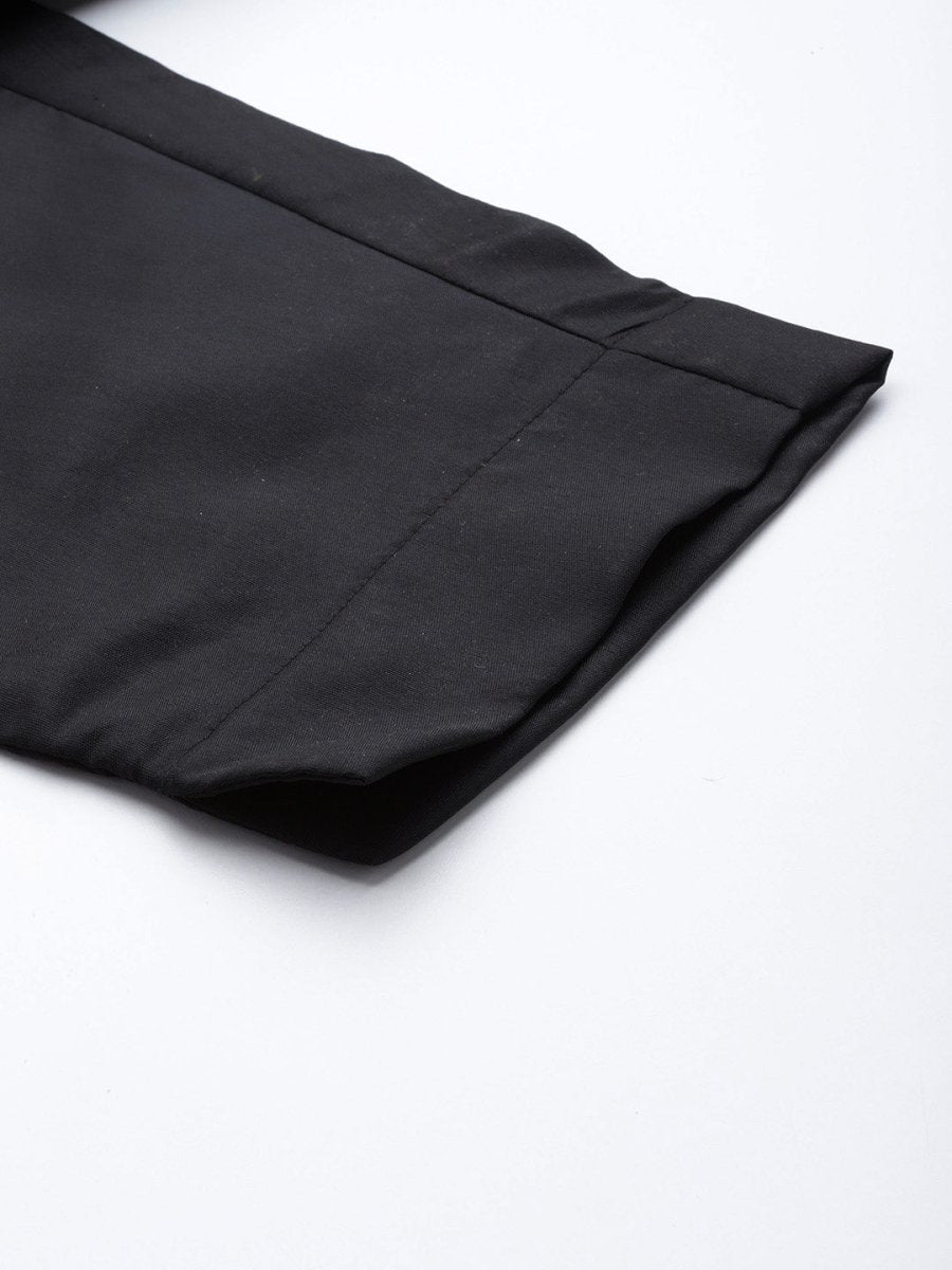 Ahalyaa Unstitched Black Dress Material | Swadesiicart