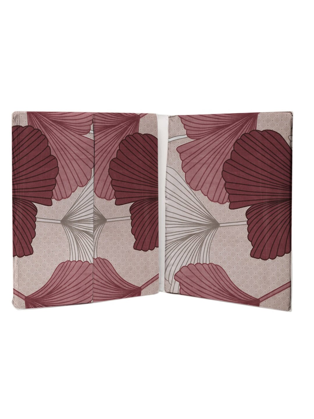 KLOTTHE Beige Floral 300 TC Cotton Blend Double Bedsheet Set - Swadesiicart