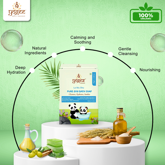 Yogez La Mu Shu Pure Joy Bath Soap - Swadesiicart