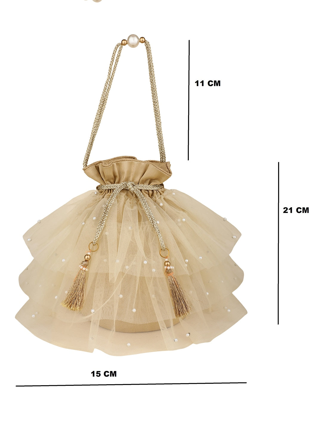 Masq Embellished Potli Clutch - Swadesiicart
