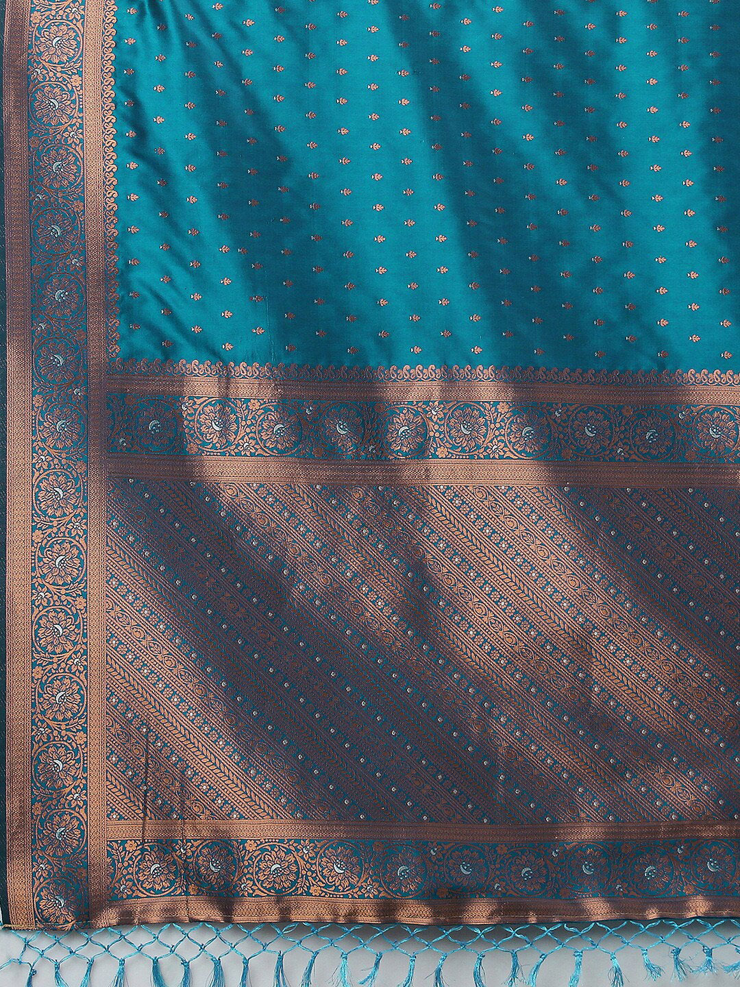 Mitera Woven Design Zari Silk Blend Banarasi Saree | Swadesiicart