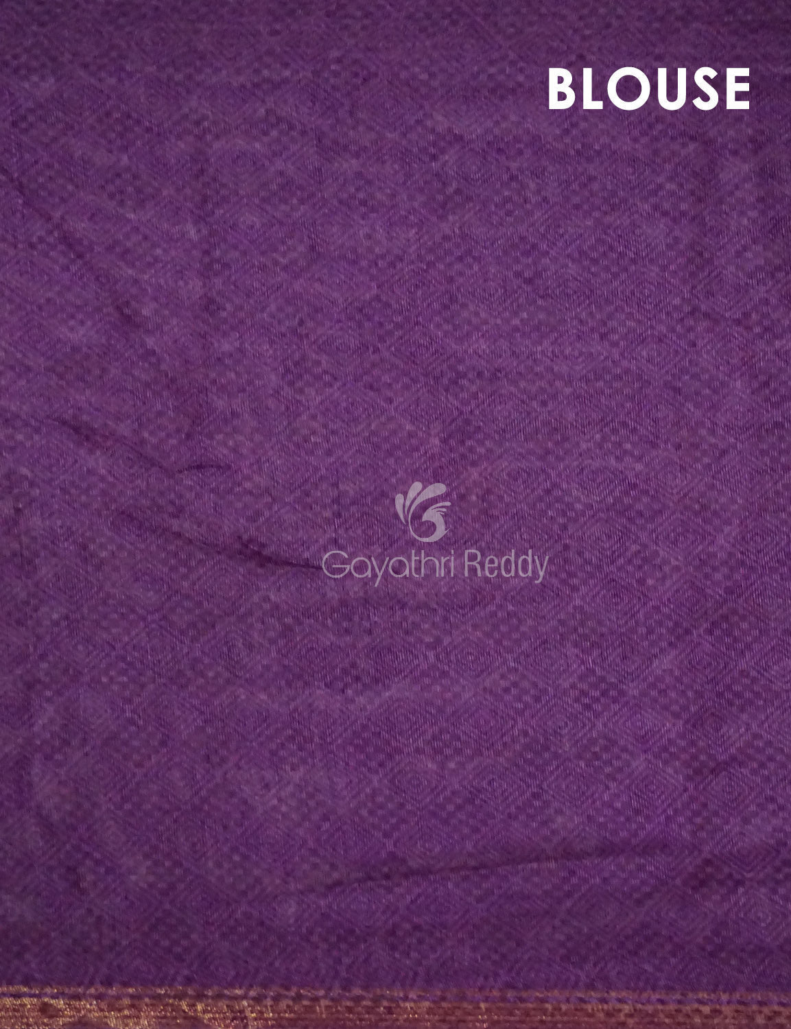 Light Orange And Purple Colour Printed Semi Chanderi Saree By Gayathri Reddy Designer Studio | Swadesiicart