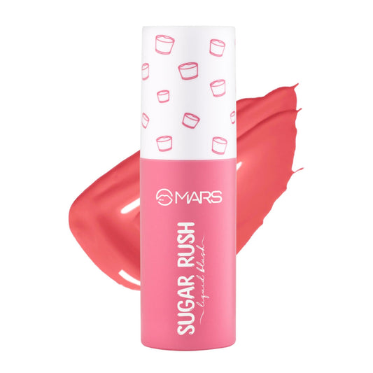 MARS Cosmetics Sugar Rush Liquid Blush - 05-Pink Mousse - Swadesiicart