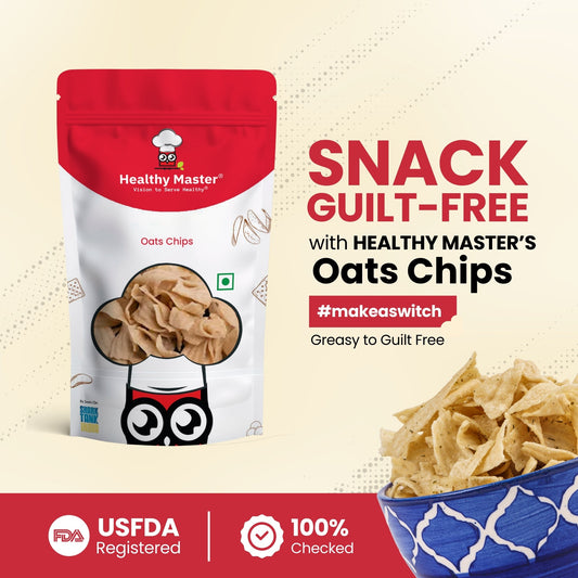 Healthy Master Light & Crispy Oats Chips - Swadesiicart