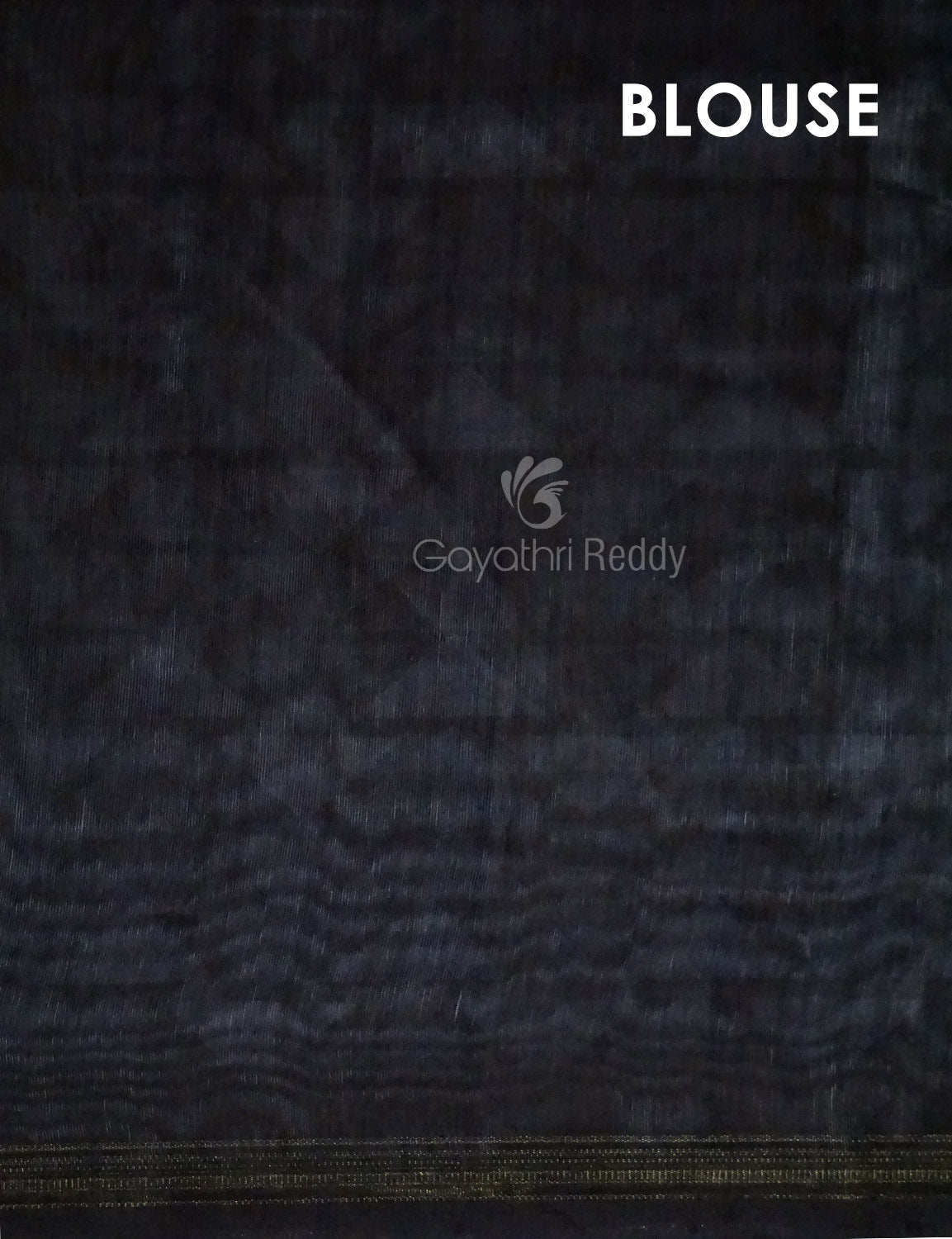 Slate Black Colour Leheriya Design Semi Chanderi Saree By Gayathri Reddy Designer Studio | Swadesiicart
