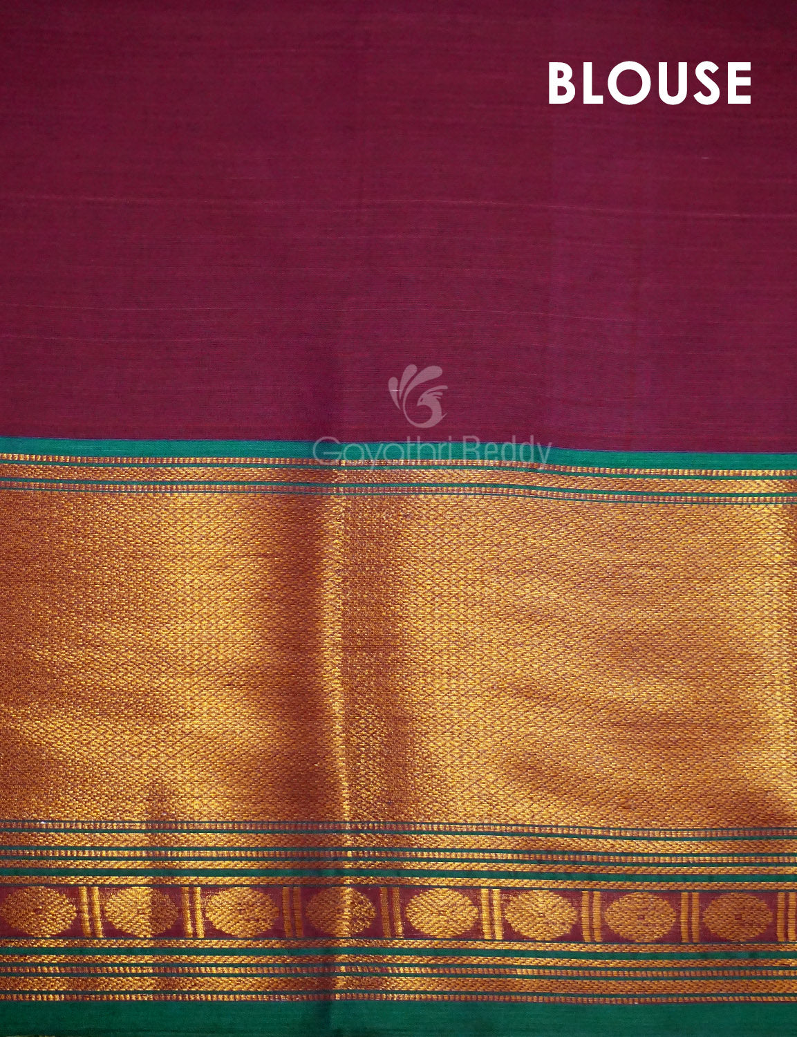 Kalanetha Magenta Pink Colour Zari Kanchi Style Pure Narayanpet Cotton Saree By Gayathri Reddy Designer Studio | Swadesiicart