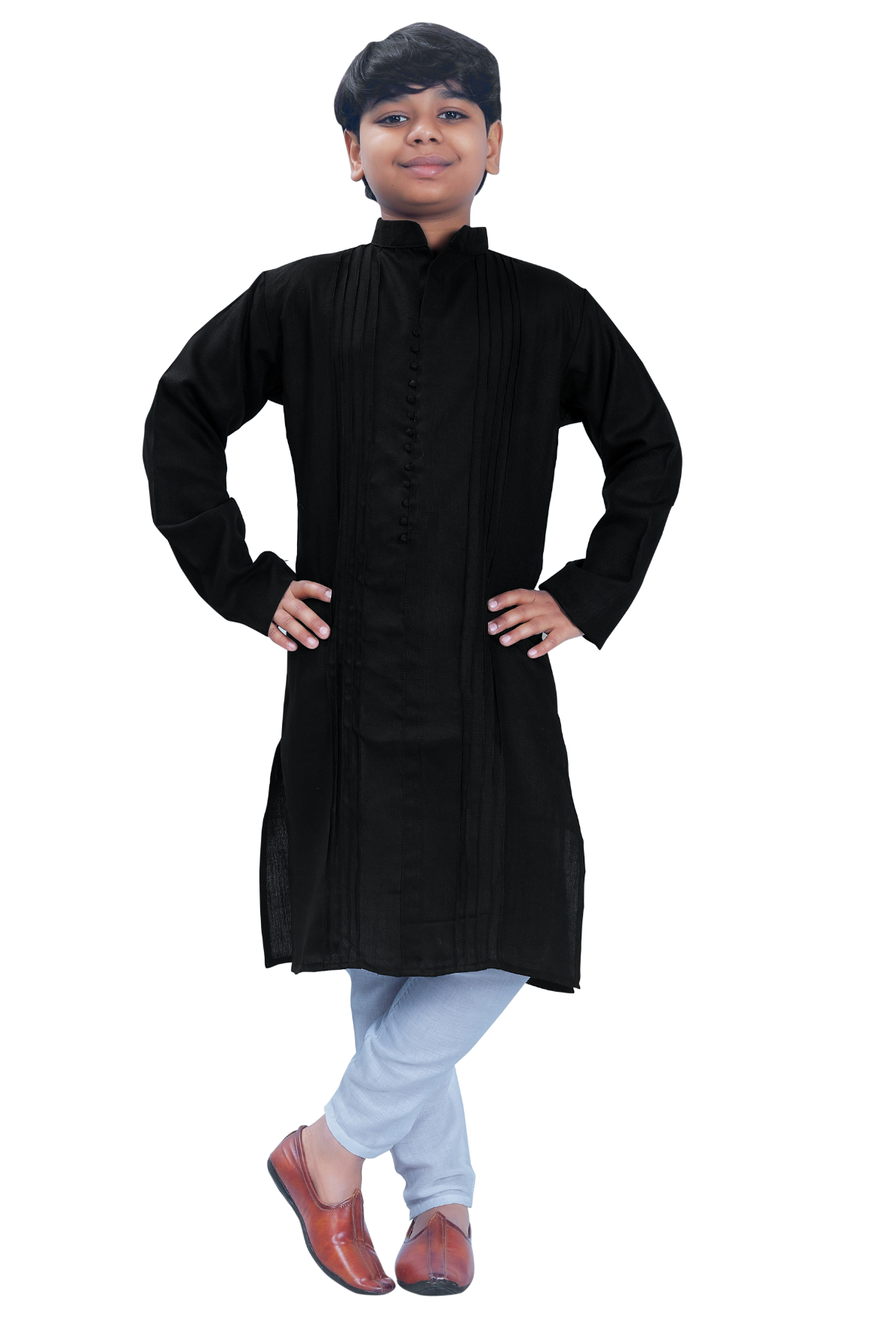 DEIANA'S Casual Designer Kurta Pyjama Set For Boys And kids (Black) | Swadesiicart