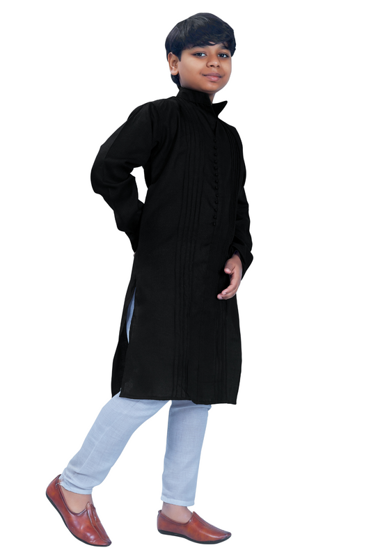 DEIANA'S Casual Designer Kurta Pyjama Set For Boys And kids (Black) | Swadesiicart