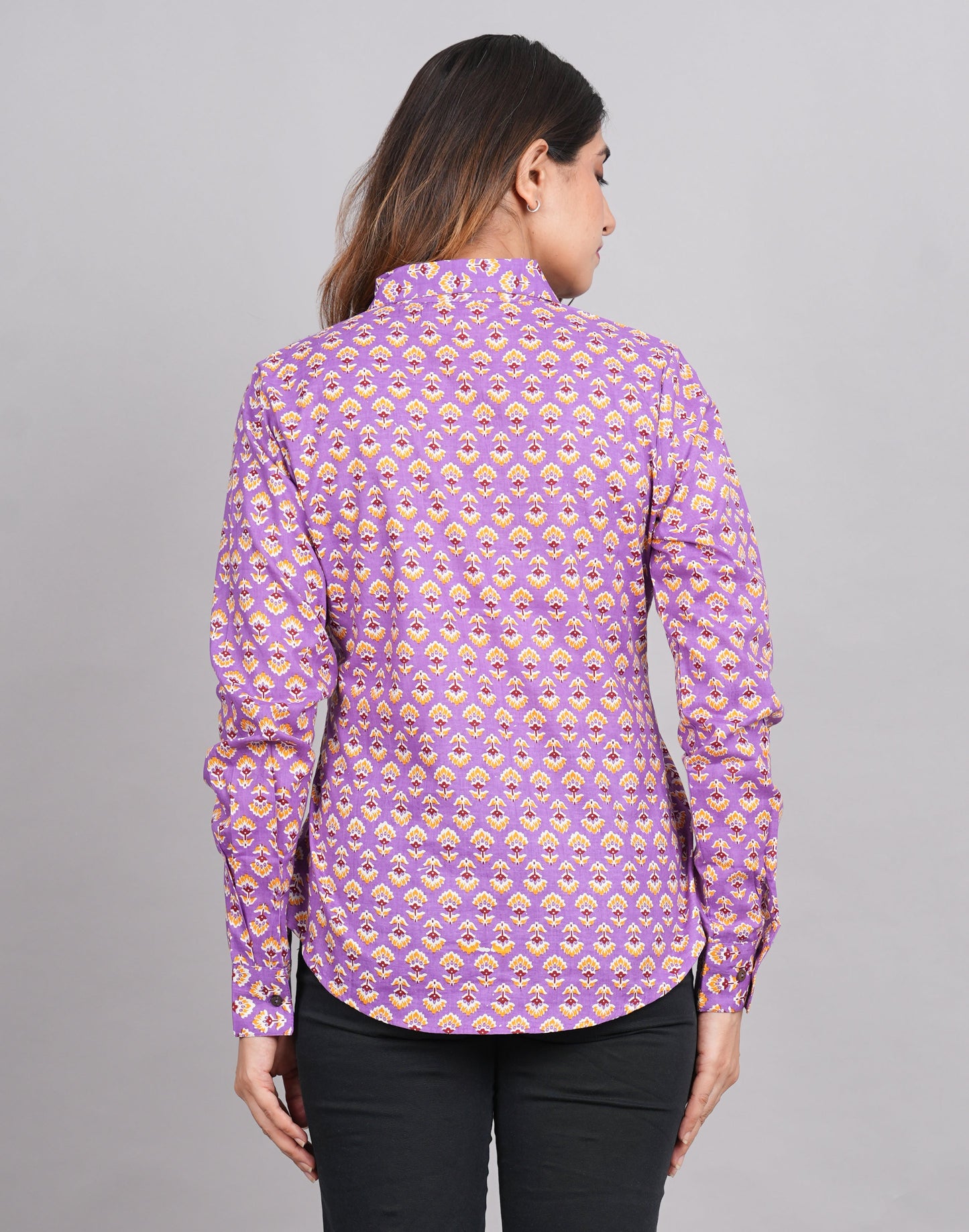 House of RP Women's Pink Cotton Floral Printed Casual Shirt | Swadesiicart