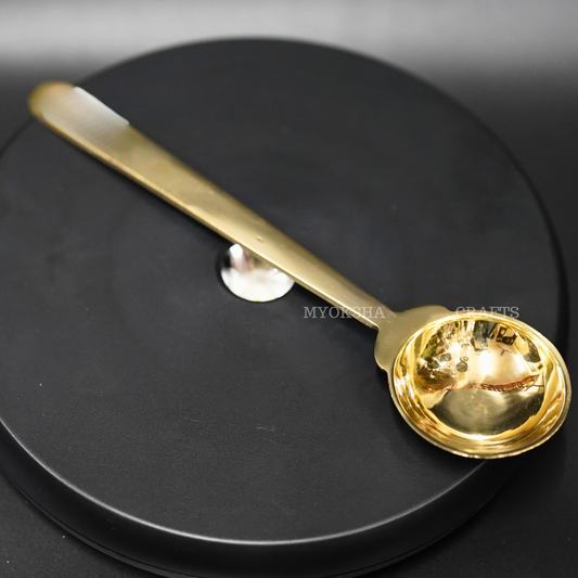 Brass Ladle - Embrace the Essence of Indian Cooking - Swadesiicart