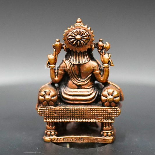 Copper Ganapathi Idol: Radiant Beauty for Devotees - 3
