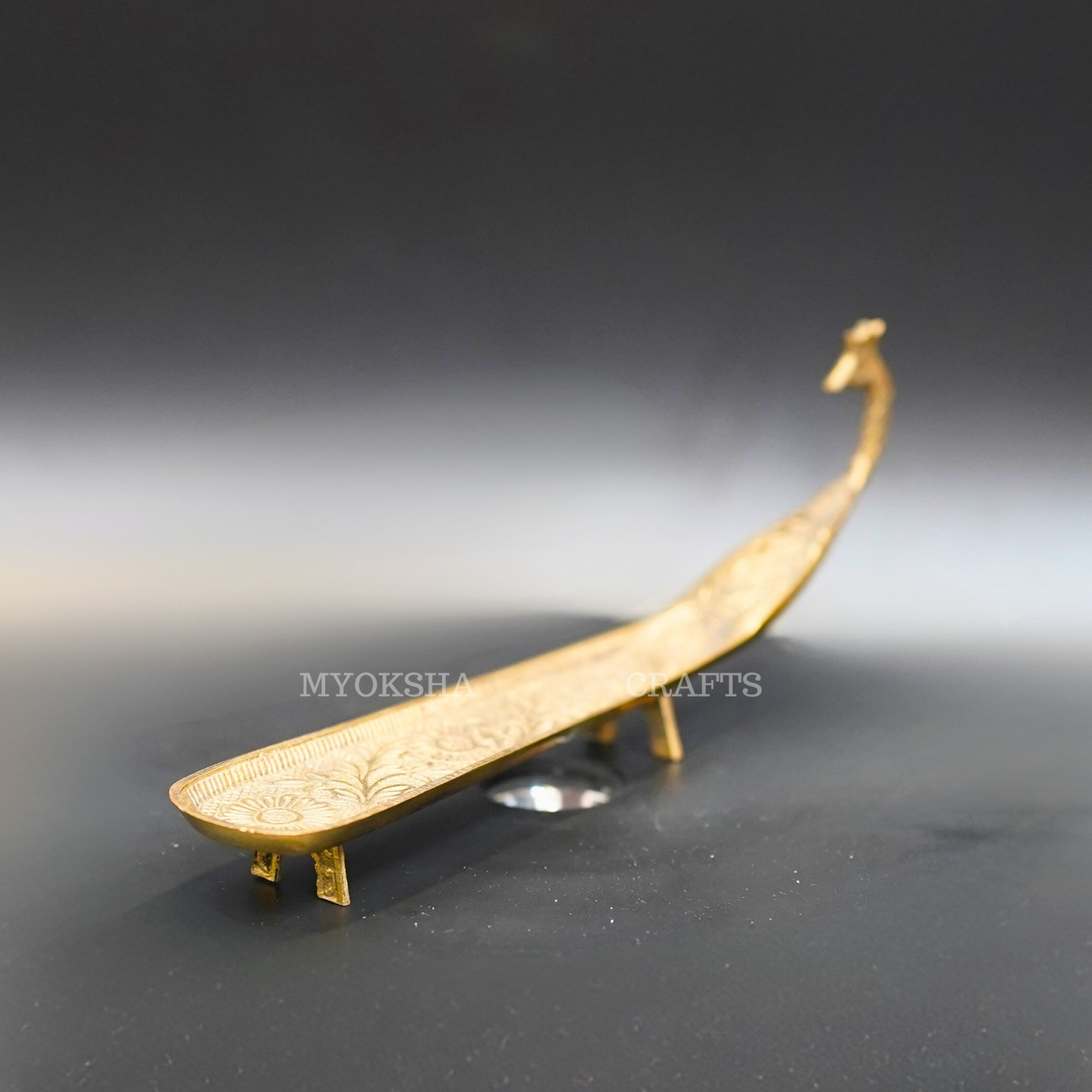 Brass Peacock Agarbatti Holder - Swadesiicart