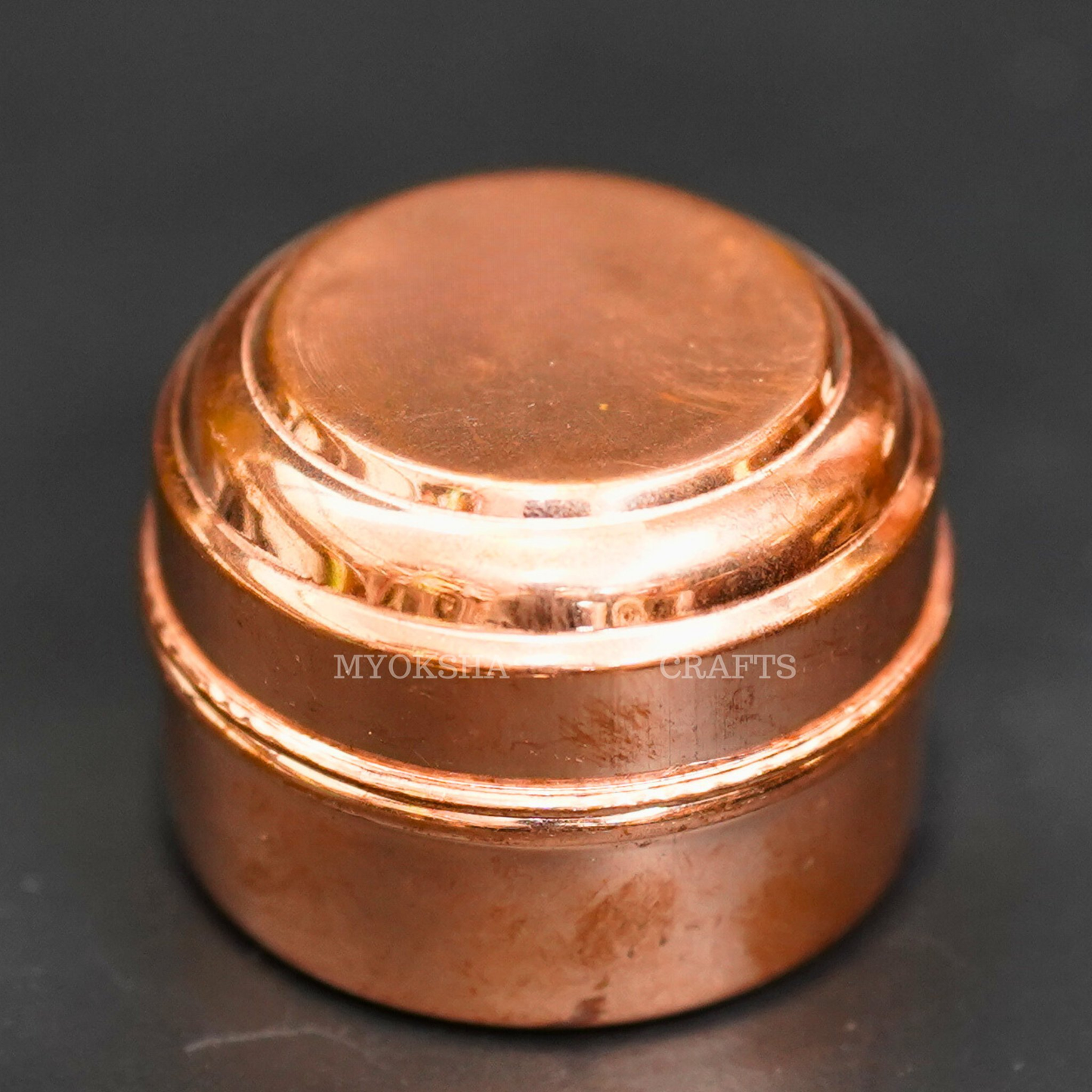 Copper Kumkum Box - Swadesiicart