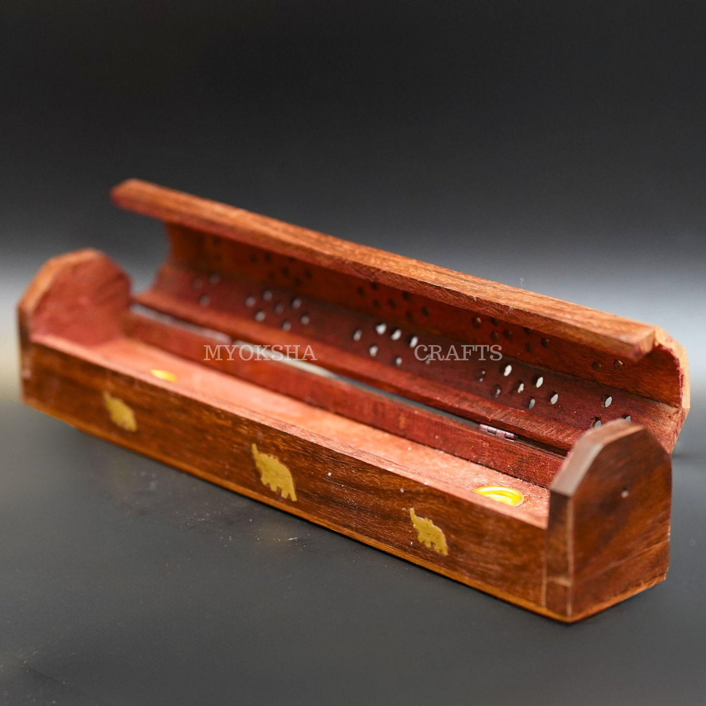 Wood Agarbatti Holder | Handcrafted Wooden Incense Stick Holder for Home Pooja & Meditation - Swadesiicart